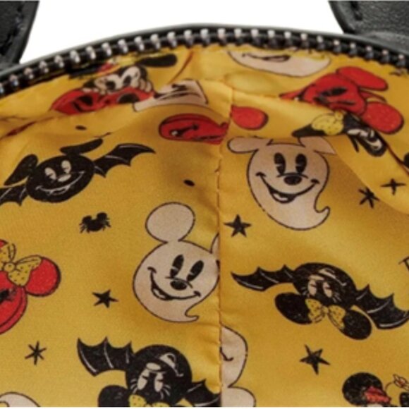 Loungefly Disney Stitch Shoppe Mickey Mouse Glow Spider Crossbody Bag Halloween - Picture 5 of 5